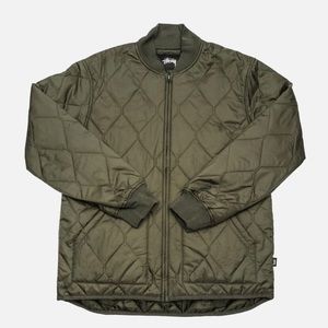 Stussy Quilted Military Jacket Olive